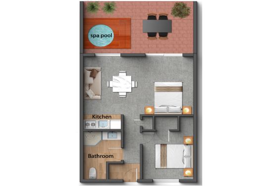 1-Bedroom Spa Suite